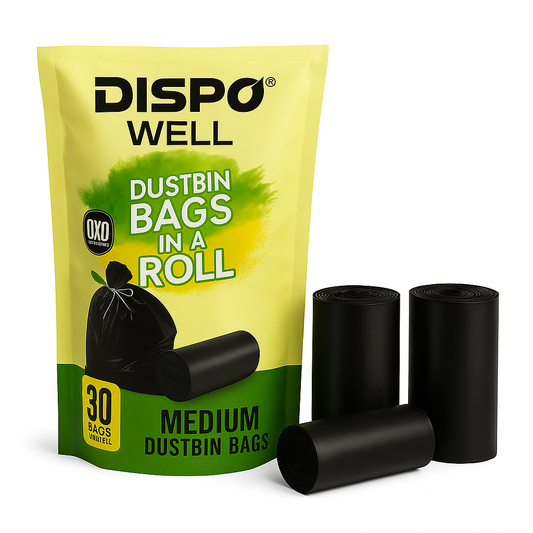 Medium Dustbin Garbag Bag, For Home, Office,Kichen,| 120 Count |